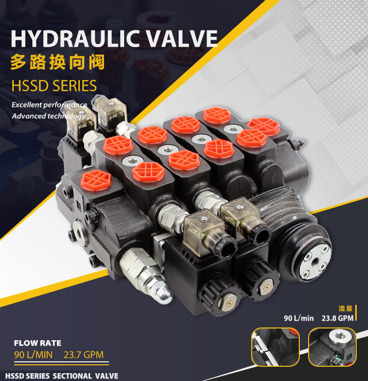 Hydraulic System Optimization: SD8 Sectional Directional Valves for Enhanced Performance detailed image